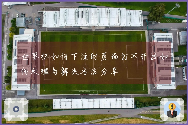 世界杯如何下注时页面打不开该如何处理与解决方法分享