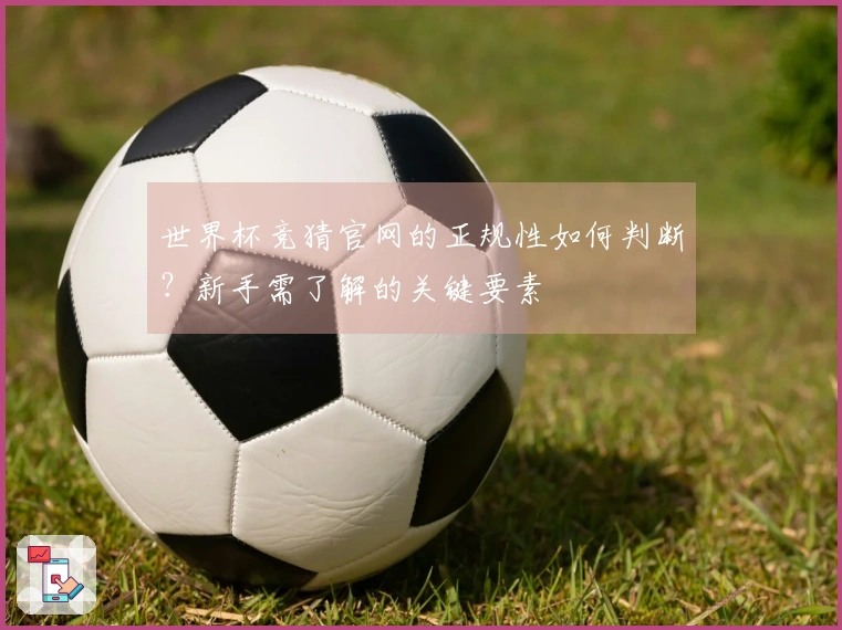 世界杯竞猜官网的正规性如何判断？新手需了解的关键要素