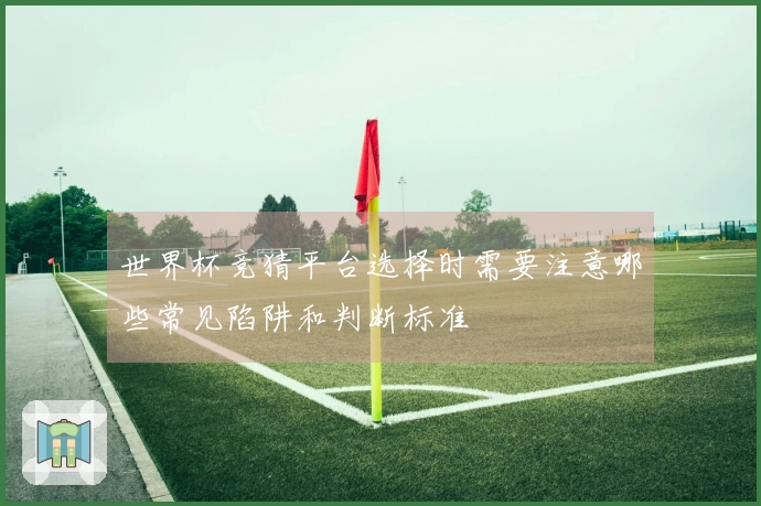 世界杯竞猜平台选择时需要注意哪些常见陷阱和判断标准